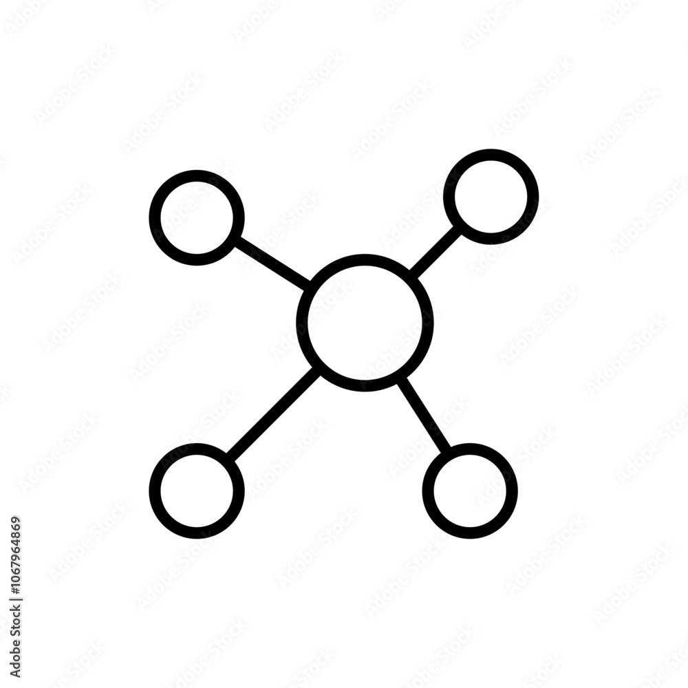Particle icon Outline vector for web ui Particle icon Outline vector for web ui