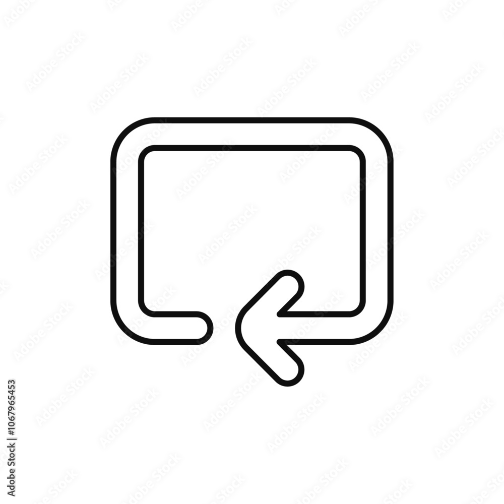 Reset icon Outline vector for web ui Reset icon Outline vector for web ui
