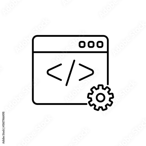 Free Download Web development icon Outline vector for web ui - GFXLoad