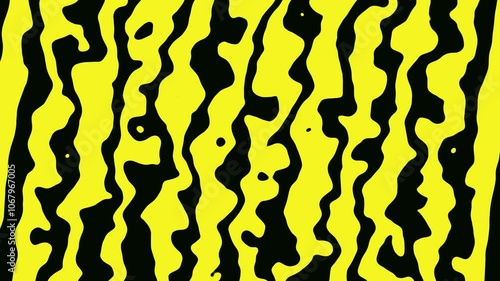 seamless background pattern yellow, trippy spiral yellow and black create abstract wiggle optical illusion