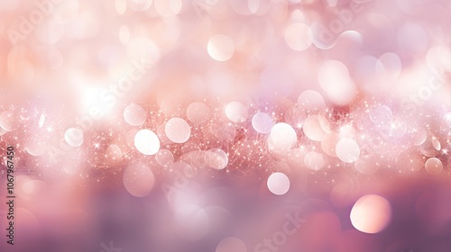 A soft, abstract depiction of pink glittering lights with a delicate blur, ideal for a Christmas-themed background, creating a sense of elegance and festive cheer. 