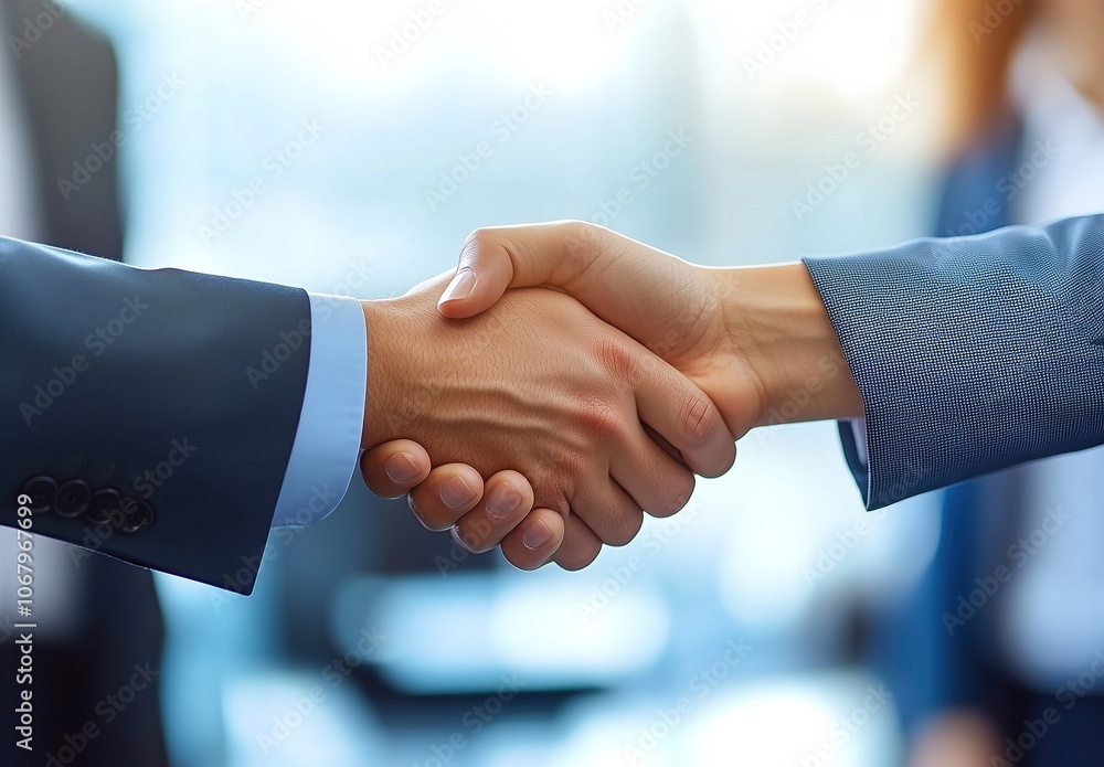 Trust, handshake and business people in office for deal, welcome or onboarding for b2b collaboration. Partnership, teamwork and shaking hands for agreement, consulting or introduction in meeting Trust, handshake and business people in office for deal, welcome or onboarding for b2b collaboration. Partnership, teamwork and shaking hands for agreement, consulting or introduction in meeting