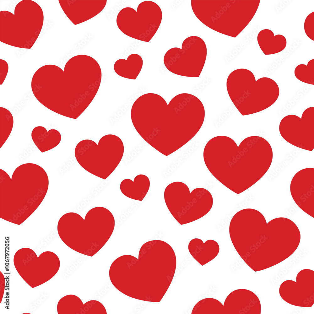 Heart Love Seamless Pattern Background Vector Heart Love Seamless Pattern Background Vector