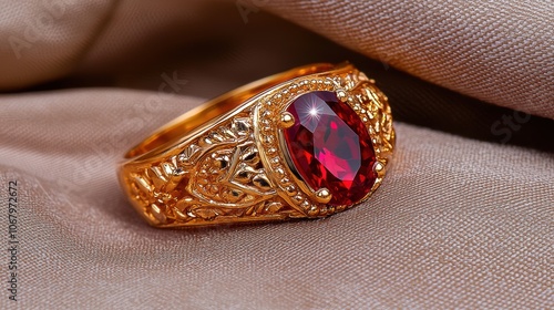 Stunning Ruby Ring with Unique Design