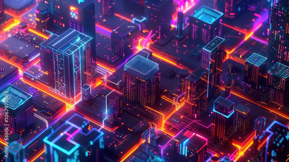 Neon Cityscape Neon Cityscape