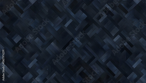 Abstract geometric pattern with dark blue and black colors.