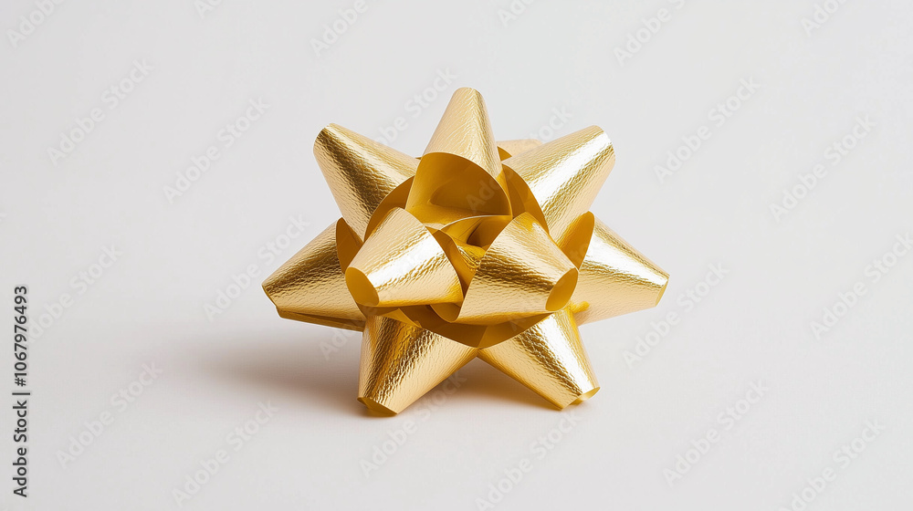 Golden Gift Bow: A delicate golden bow, tied with care, captures the essence of gift-giving, adding a touch of elegance and festivity to any occasion. Golden Gift Bow: A delicate golden bow, tied with care, captures the essence of gift-giving, adding a touch of elegance and festivity to any occasion.