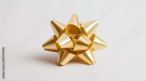 Golden Gift Bow: A delicate golden bow, tied with care, captures the essence of gift-giving, adding a touch of elegance and festivity to any occasion. 