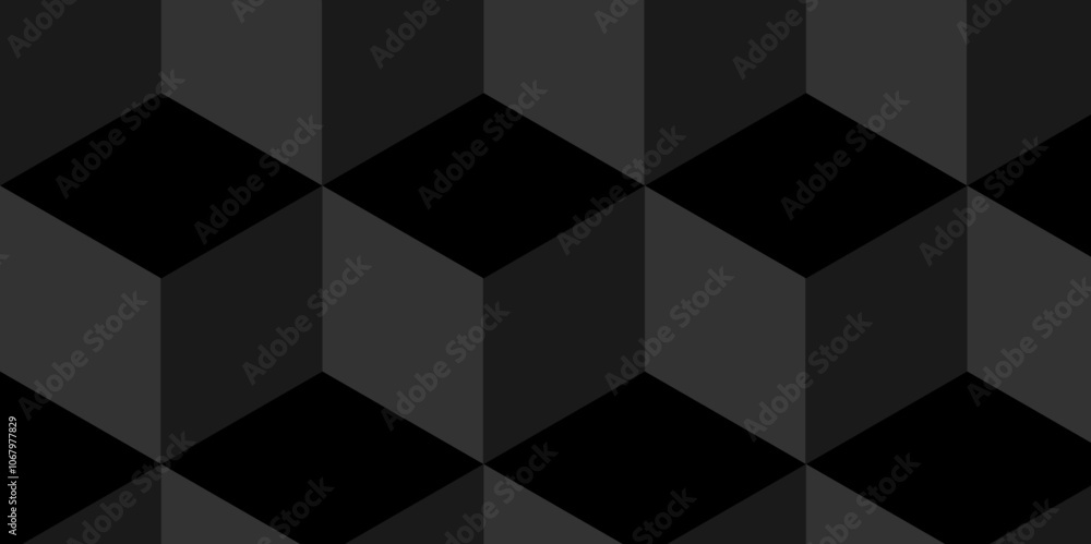 Dark black geometric cube creative concept triangle overlap square technology background. digital cubes fabric and wallpaper grid block texture background. Dark black geometric cube creative concept triangle overlap square technology background. digital cubes fabric and wallpaper grid block texture background.