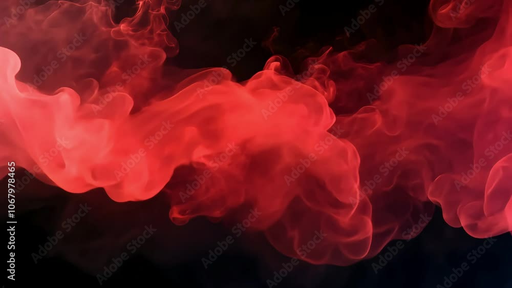 A dramatic display of swirling red smoke against a dark background, evoking a sense of mystery and intensity, suitable for artistic or design purposes. A dramatic display of swirling red smoke against a dark background, evoking a sense of mystery and intensity, suitable for artistic or design purposes.
