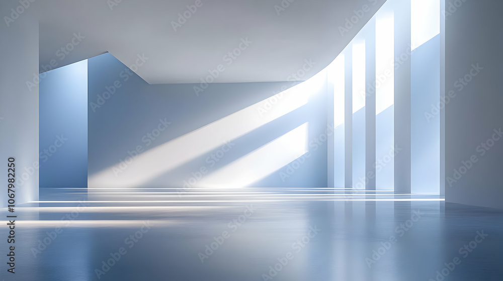 Abstract Background of a Modern Room with Windows Abstract Background of a Modern Room with Windows