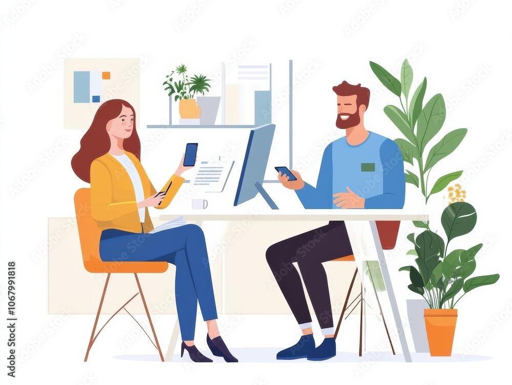 discussing business in a the office. discussing business in a the office.