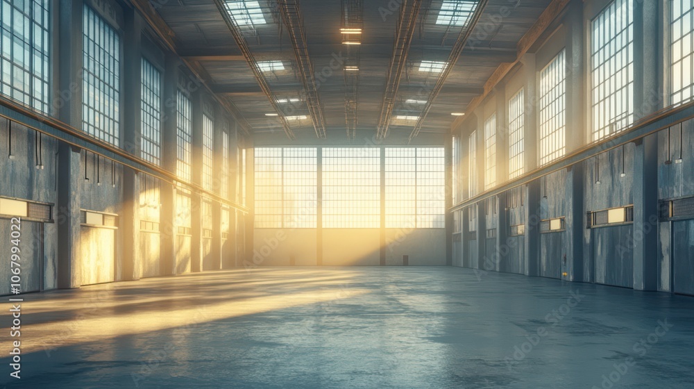 the interior of a modern factory the interior of a modern factory