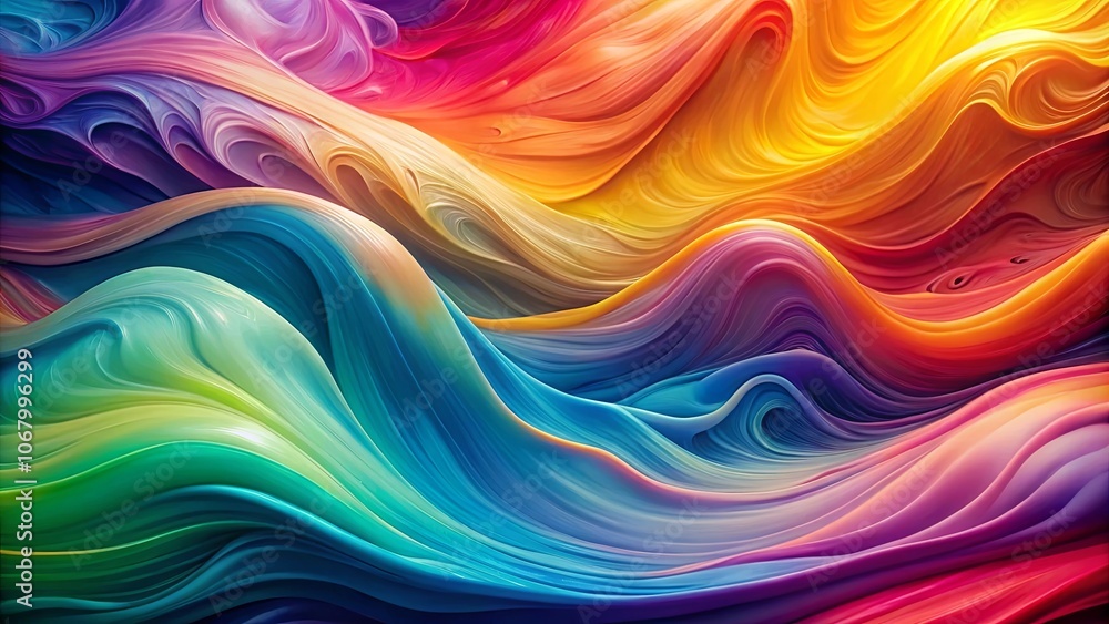 Abstract Swirling Symphony of Vibrant Colors, Flowing and Intertwining in a Kaleidoscope of Hues Abstract Swirling Symphony of Vibrant Colors, Flowing and Intertwining in a Kaleidoscope of Hues