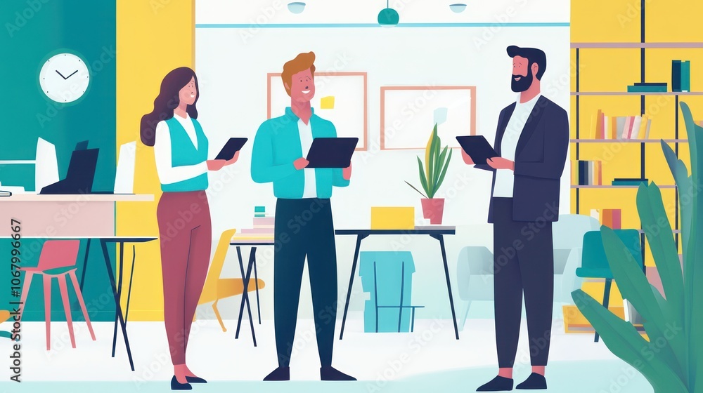 Business Meeting Illustration Business Meeting Illustration