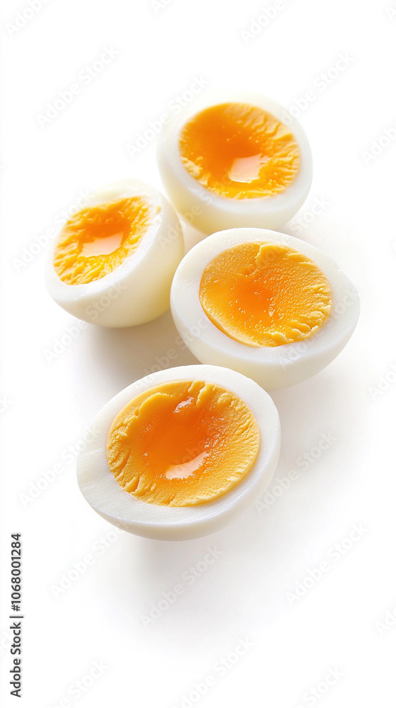 photo realistic of boiled egg. boiled egg on white background photo realistic of boiled egg. boiled egg on white background