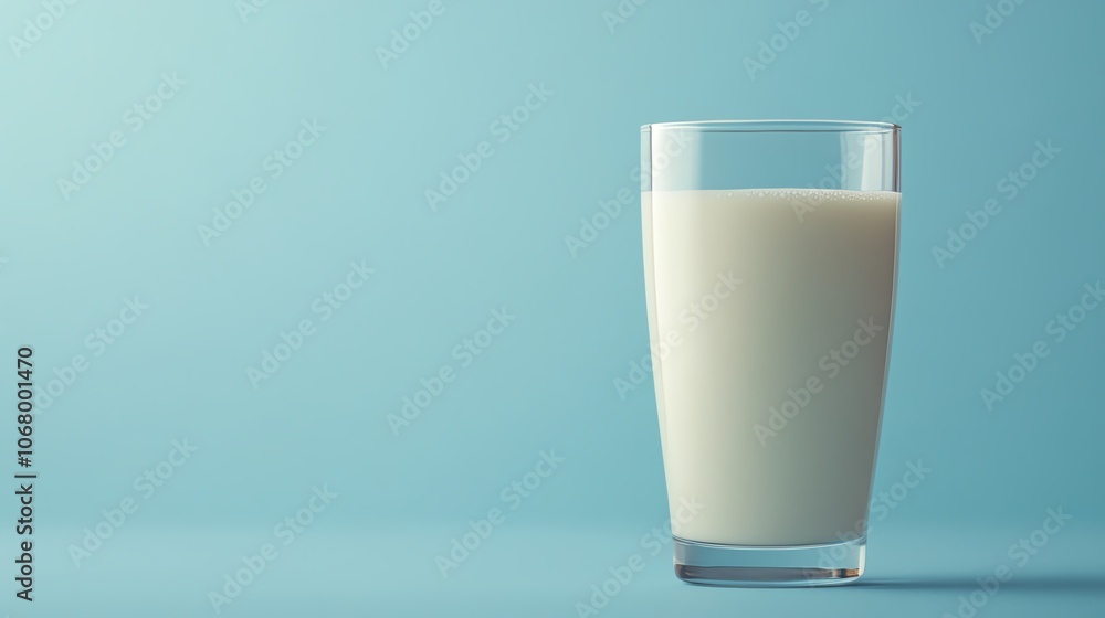 A refreshing glass of milk on a minimalist background, perfect for healthy lifestyle and wellness themes. A refreshing glass of milk on a minimalist background, perfect for healthy lifestyle and wellness themes.