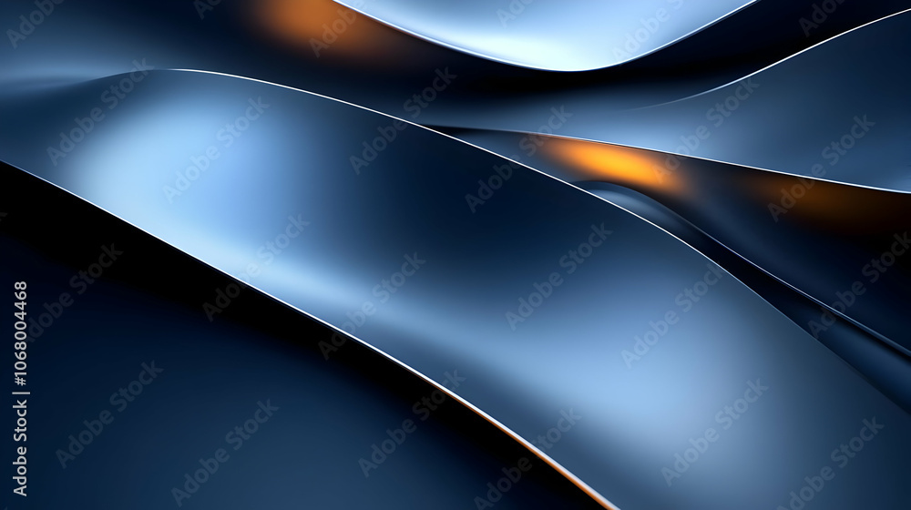 Abstract 3D Blue and Orange Background Abstract 3D Blue and Orange Background
