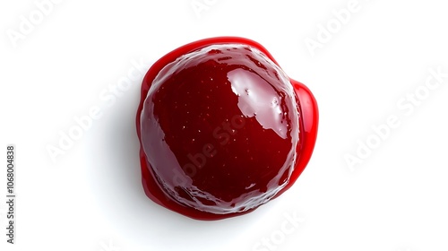 Strawberry in a Pool of Red