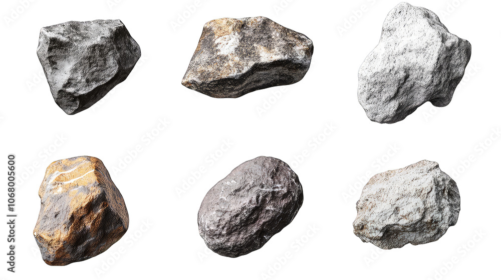 Collection of colors flying asteroid isolated on transparent background Collection of colors flying asteroid isolated on transparent background