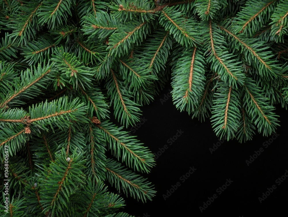 Christmas tree planting with horizontal border background. Christmas tree planting with horizontal border background.