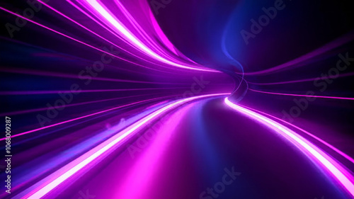 Vibrant Abstract Representation of a Tunnel or Corridor: A Captivating Visual Journey