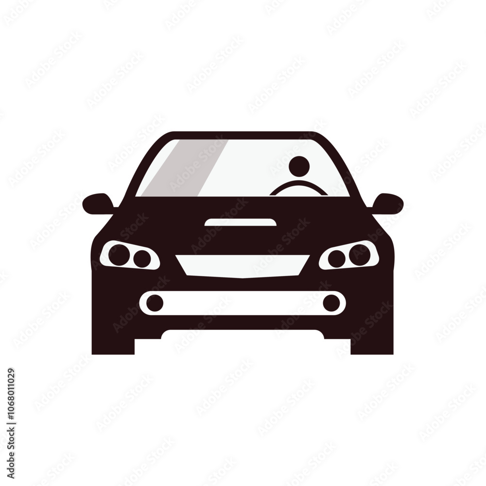 Car sillhouette logo wiyh white background Car sillhouette logo wiyh white background