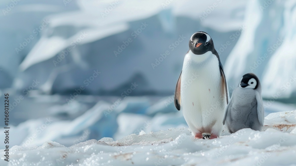 Fototapeta premium Penguins in Antarctica