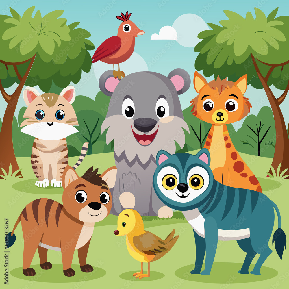 set of animals set of animals