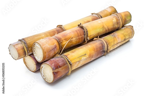 Sugar cane isolated on white background