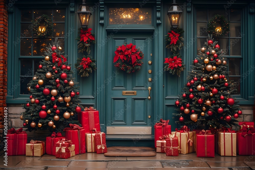 Christmas decoration scene Christmas decoration scene