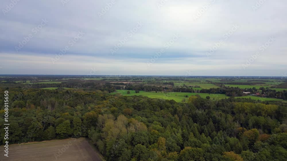 moor plowed field bordering forest in germany. Fabulous aerial view flightdrone moor plowed field bordering forest in germany. Fabulous aerial view flightdrone