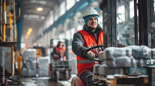 Efficient Forklift Operations in a Busy Warehouse Environment Amidst Raw Material Handling