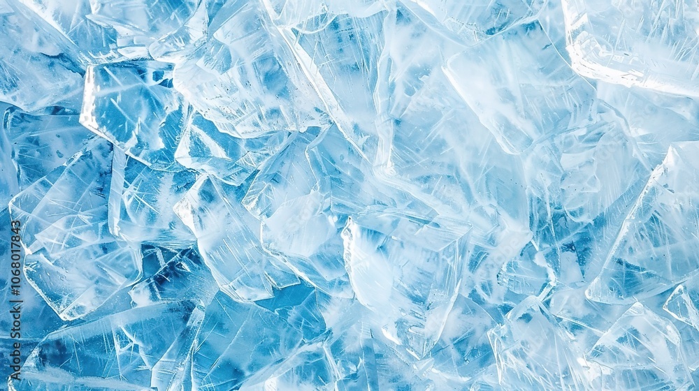 Obraz premium Stunning Geometric Blue Ice Texture Background: A Cool Vision of Beauty