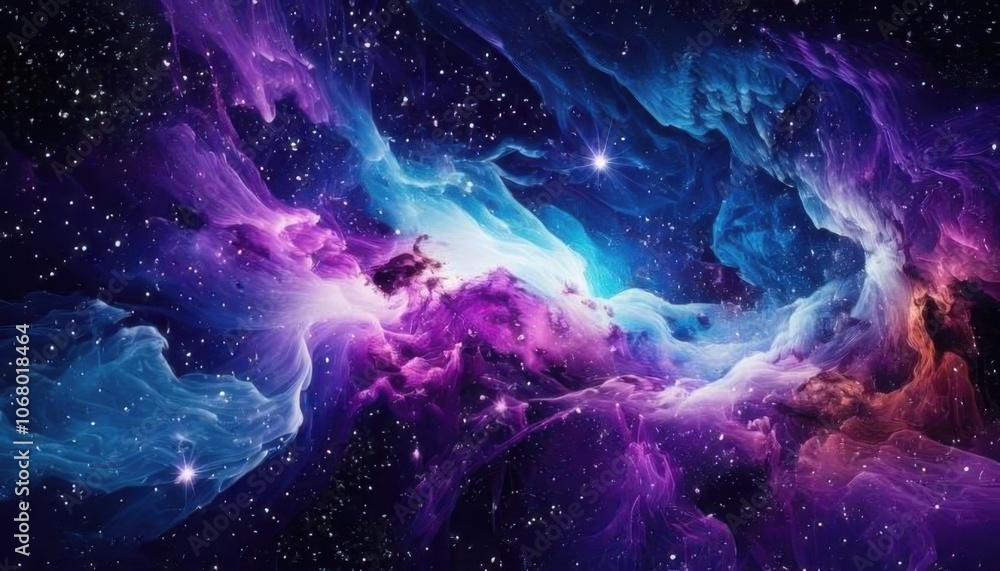 Obraz premium galactic nebular background