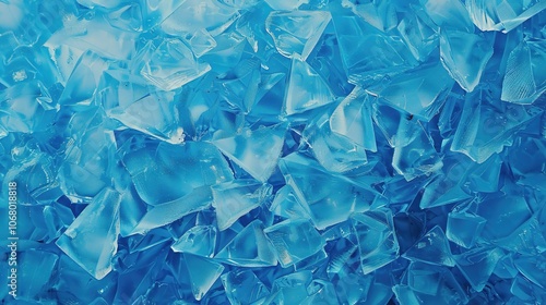 Stunning Geometric Blue Ice Texture Background: A Cool Vision of Beauty