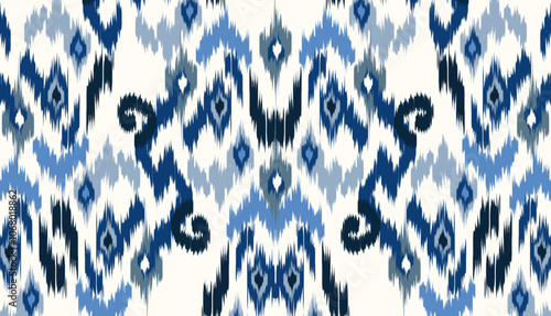 geometric ethnic vintage texture vector art design. textile fashion pattern line ikat seamless pattern and batik fabric texture asian background wallpaper geometry indian. Ethnic abstract ikat art .