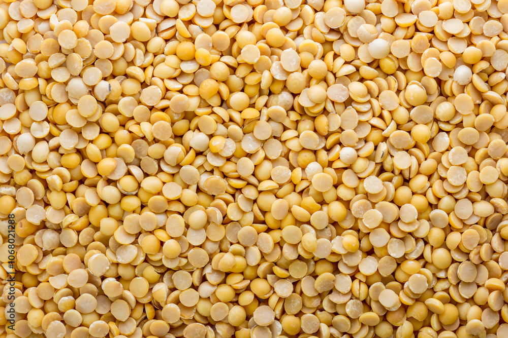 close up peeled split soy bean as background. close up peeled split soy bean as background.