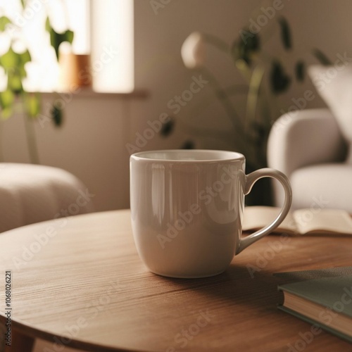  Coffee Mug Mockup, isolated Background, Minimalist Style