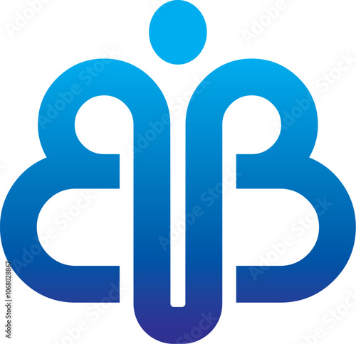 bg initial logo , font logo