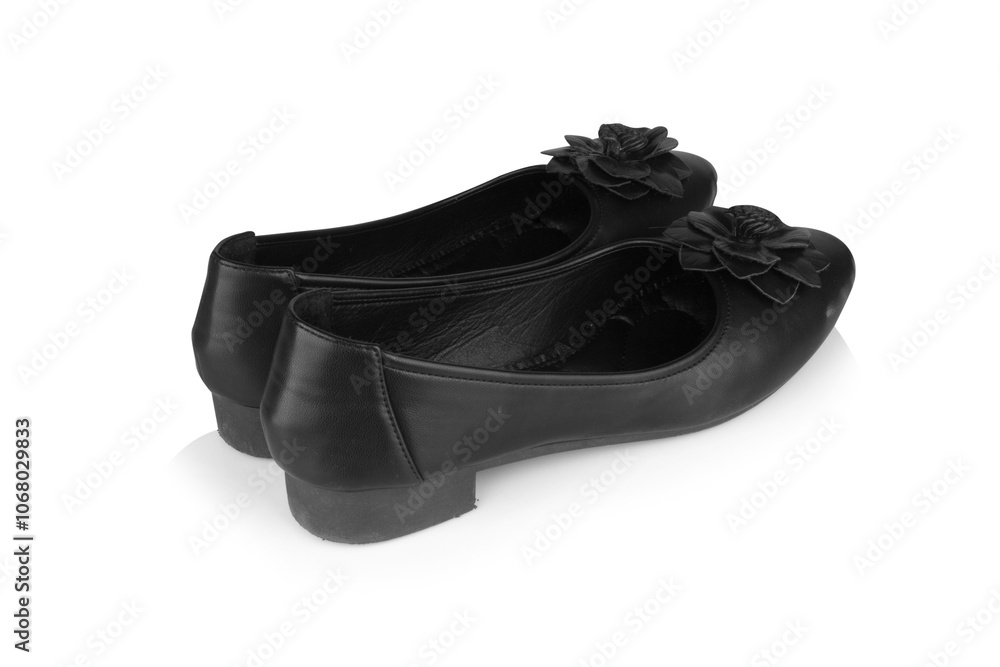 shoes color black isolated on white background woman work shoes color black isolated on white background woman work