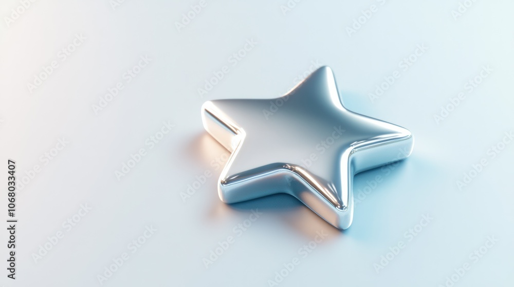 Silver star icon rendered in 3D, displayed on a clean white background, featuring a high-shine metallic look. Silver star icon rendered in 3D, displayed on a clean white background, featuring a high-shine metallic look.