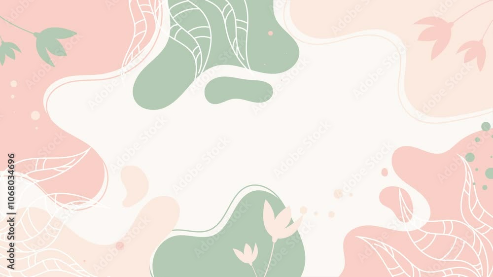 abstract flowers with soft tones and flowing curvy lines on soft color background seamless 4k video background motion pop art design abstract flowers with soft tones and flowing curvy lines on soft color background seamless 4k video background motion pop art design