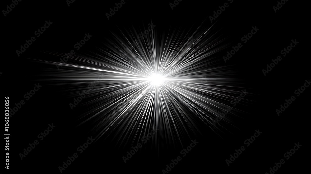 Bright Light Rays and Stars Bright Light Rays and Stars