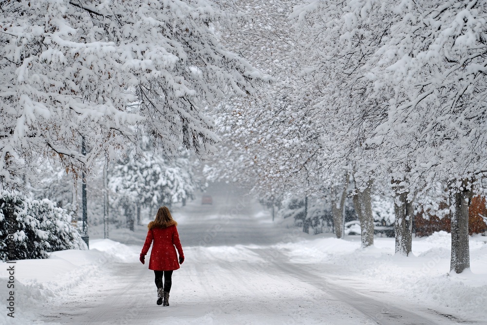person walking in the snow person walking in the snow