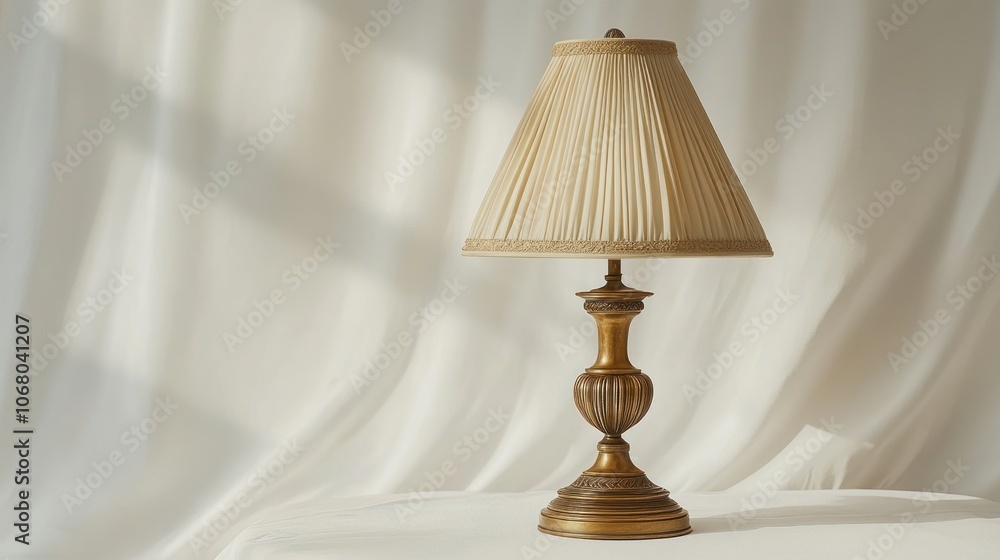 Elegant Table Lamp on a White Background Elegant Table Lamp on a White Background