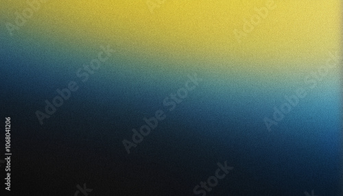 A Vintage Grainy Gradient Background With Yellow and Blue Hues