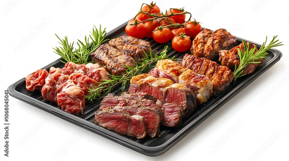 Meat Platter with Rosemary and Parsley Meat Platter with Rosemary and Parsley