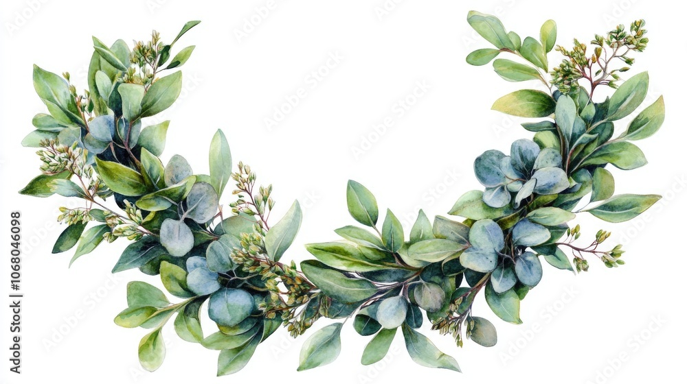 Wreath of Green Leaves Wreath of Green Leaves