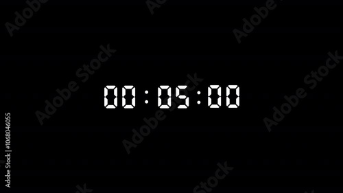 3 minutes digital timer count up animation on black background, 3 minutes digital count up animated 0 sec to 3 minutes.